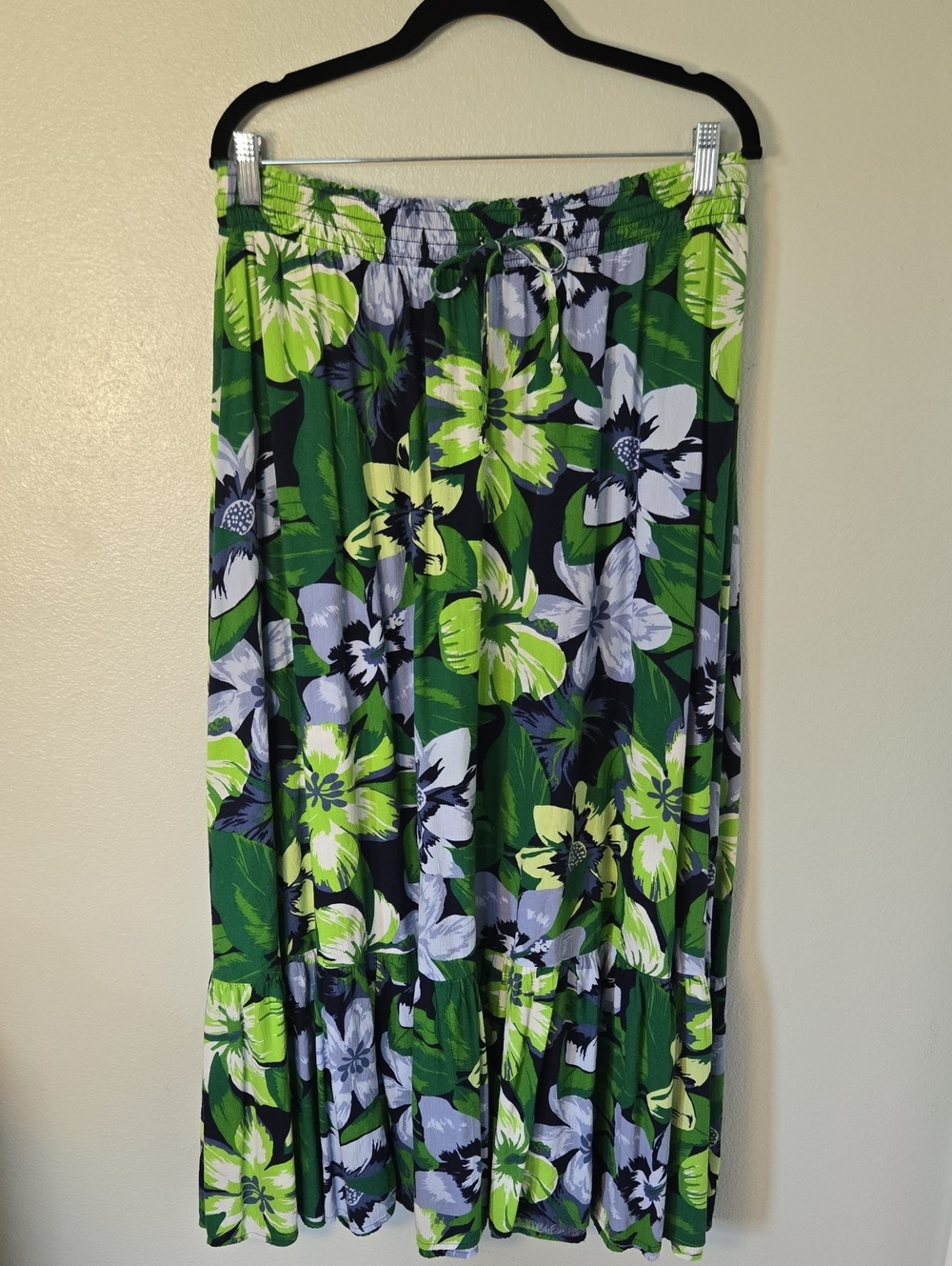 Aerie | Colorful Tropical Vacation Maxi Skirt Size Large